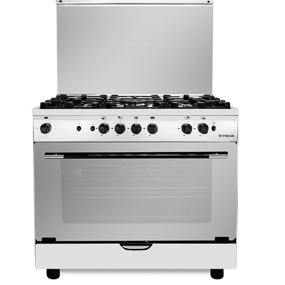 Fresh Plaza Cooker 90 Cm 5 Burners Stainless. Fresh Plaza Cooker 90 Cm 5 Burners Stainless.